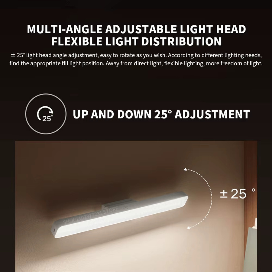 MIJIA Magnetische Leselampe mit verlängertem Lampenkopf, 36 cm, Ra90, 2000mAh, verstellbare Leselichtleiste - Bild 3