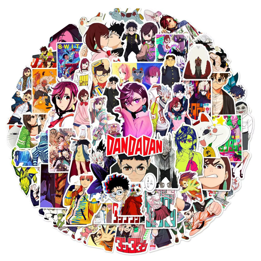 60 Stück KPOP und Anime Motiv Aufkleber Set in Multicolor für Koffer, Trinkflaschen und Party-Deko aus Papier - Bild 2