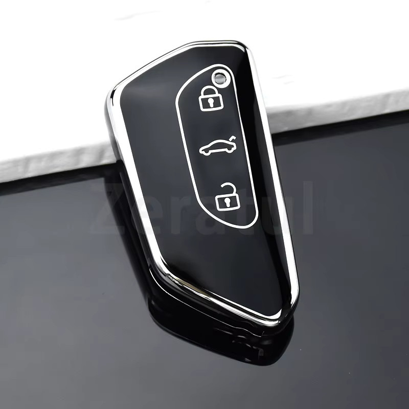 Zeratul TPU Schlüsselhülle für VW Volkswagen ID.3 ID.4 Golf 8 MK8 Cupra Skoda Octavia A8 SEAT Leon MK4 Formentor Tarraco - Bild 2