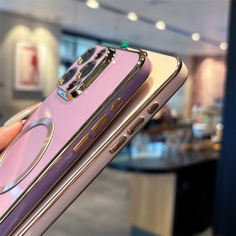 Magnetische Schutzhülle mit Luxus-Beschichtung für Xiaomi Redmi Note und POCO Modelle in Grün - Bild 5