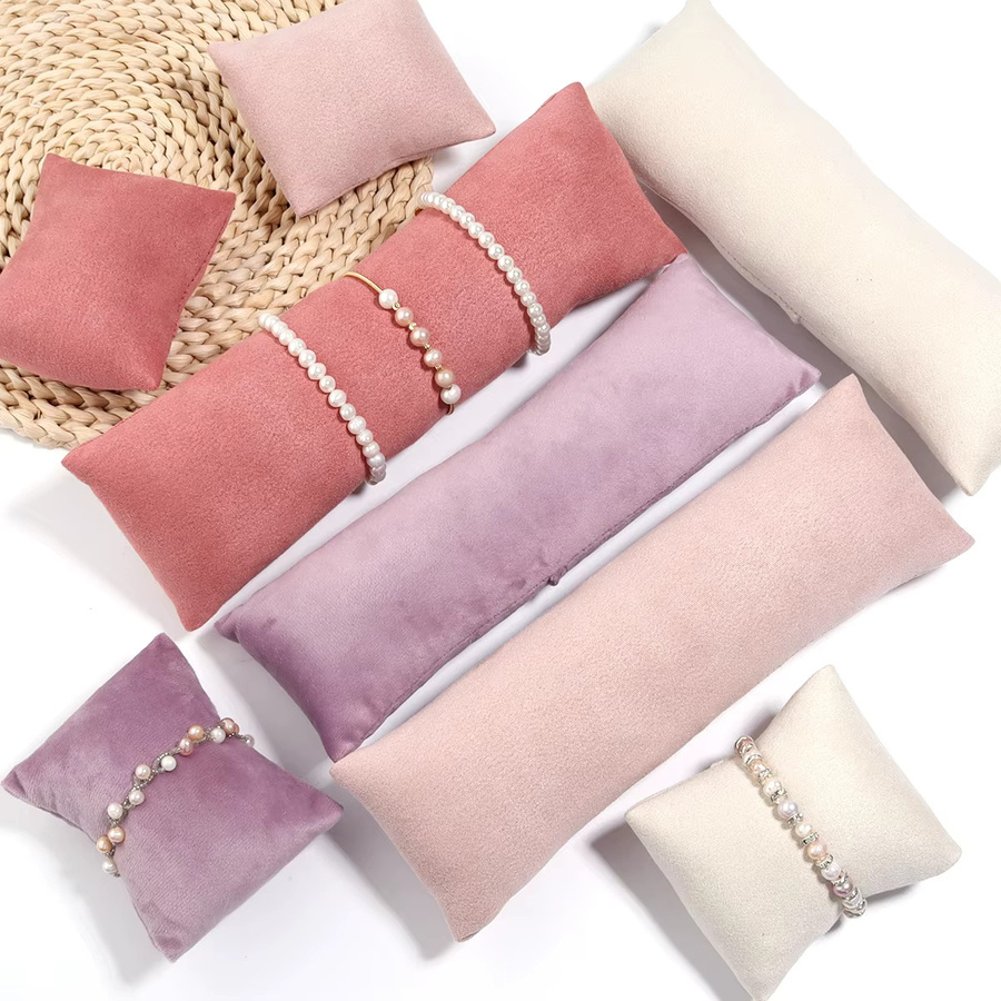 louleur Schmuck-Display-Kissen, Samt, bunt, 8 x 9 cm, 7,5 x 23,5 cm - Bild 4