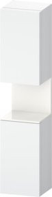 Duravit Hochschrank Qatego in Weiß Hochglanz mit 2 Türen und Glasfachböden, B/T/H: 40 x 36 x 176 cm - Bild 1