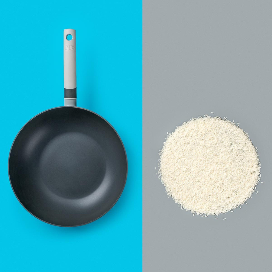 Tasty Wokpfanne mit Keramikbeschichtung und Antihaftbeschichtung, grau, Durchmesser: 28 cm - Bild 2