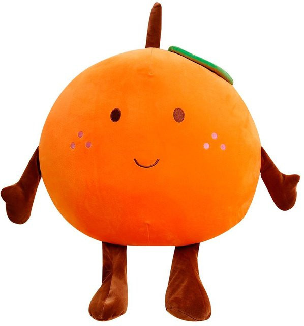 Yiran Health & Beauty Humanoide Frucht Plüschkissen, Zitrone Grapefruit Orange, 40cm, ab 14 Jahren - Bild 1