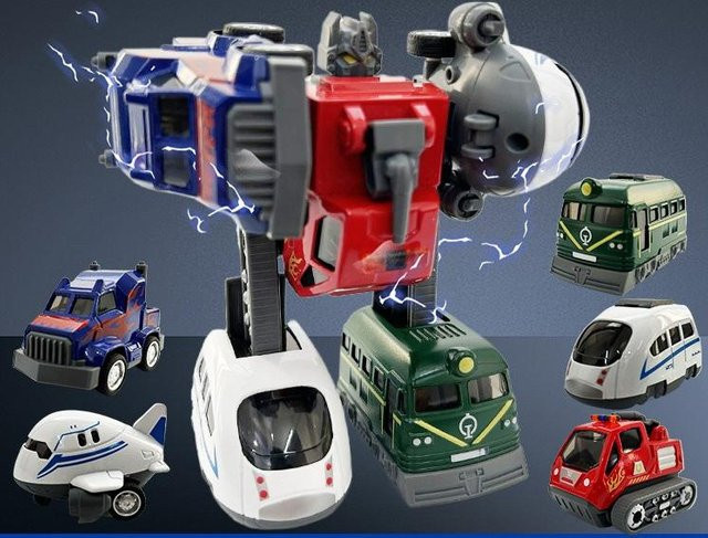 BKK 5-in-1 Legierung Auto Verwandlungs Roboter Zug, Actionfiguren, ab 18 Jahren - Bild 1