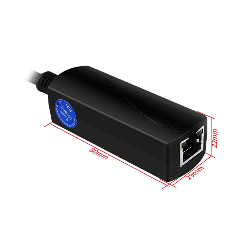 SHCHV PoE Splitter Gigabit Ethernet 10/100/1000MB IEEE 802.3 af/at Typ-C für Raspberry Pi 5, Schwarz - Bild 5