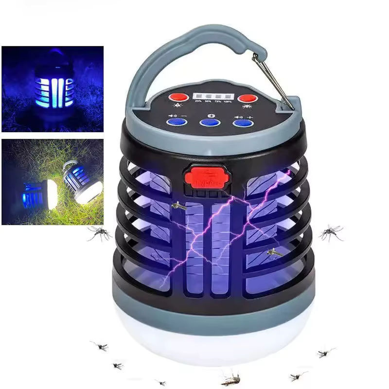 Tragbare UV-LED-Mückenvernichtungslampe mit elektrischem Schlag und wasserdichtem Gehäuse für Camping und Outdoor-Einsätze via USB - Bild 7