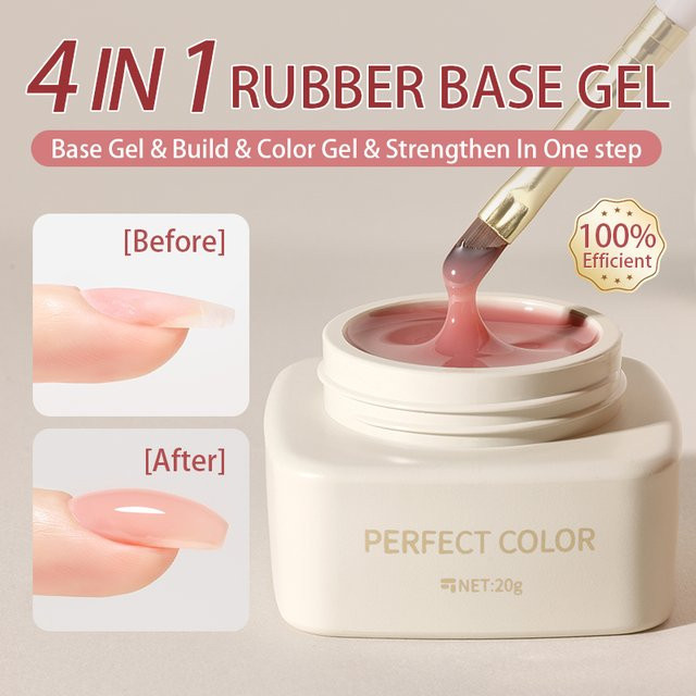Perfect Color 4-in-1 Builder Nagelgel, 20 g, Glänzend - Bild 1