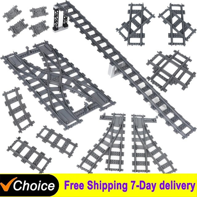 MOULD KING MOC City Trains Flexible Gleise, Baustein, Zubehör - Bild 1