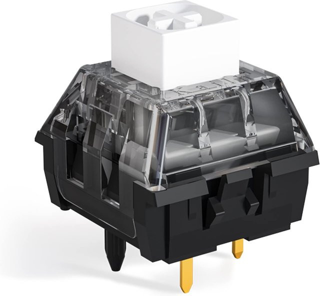 Kailh Box White V2 Mechanische Tastaturschalter, 5-Pin Clicky Gaming-Switches, Weiß, 45gf, vorgeschmiert und wasserdicht - Bild 1