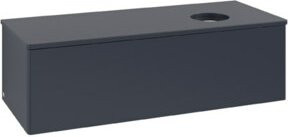 V&B Waschtischunterschrank Antao ohne Frontstruktur in Blau lackiert, B/T/H: 120 x 50 x 50 cm - Bild 1