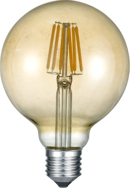 Trio LED Leuchtmittel E27 Globeform in Gold und Transparent mit 6 W und 2.700 K Warmweiß - Bild 1