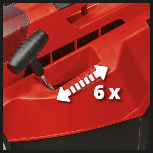 Einhell Power X-Change Akku-Rasenmäher GP-CM 36/450 in Rot mit Mulchfunktion und 2 Akkus - Bild 3