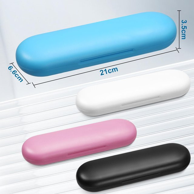 HomeHarmony Reiseetui für Oral-B iO kompatible elektrische Zahnbürsten, staubdichte Aufbewahrungsbox aus Kunststoff, Farbe: Pink - Bild 1