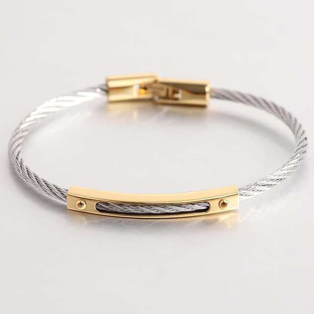 Wucifang Jewelry Armband, Titan, beige, Unisex - Bild 1