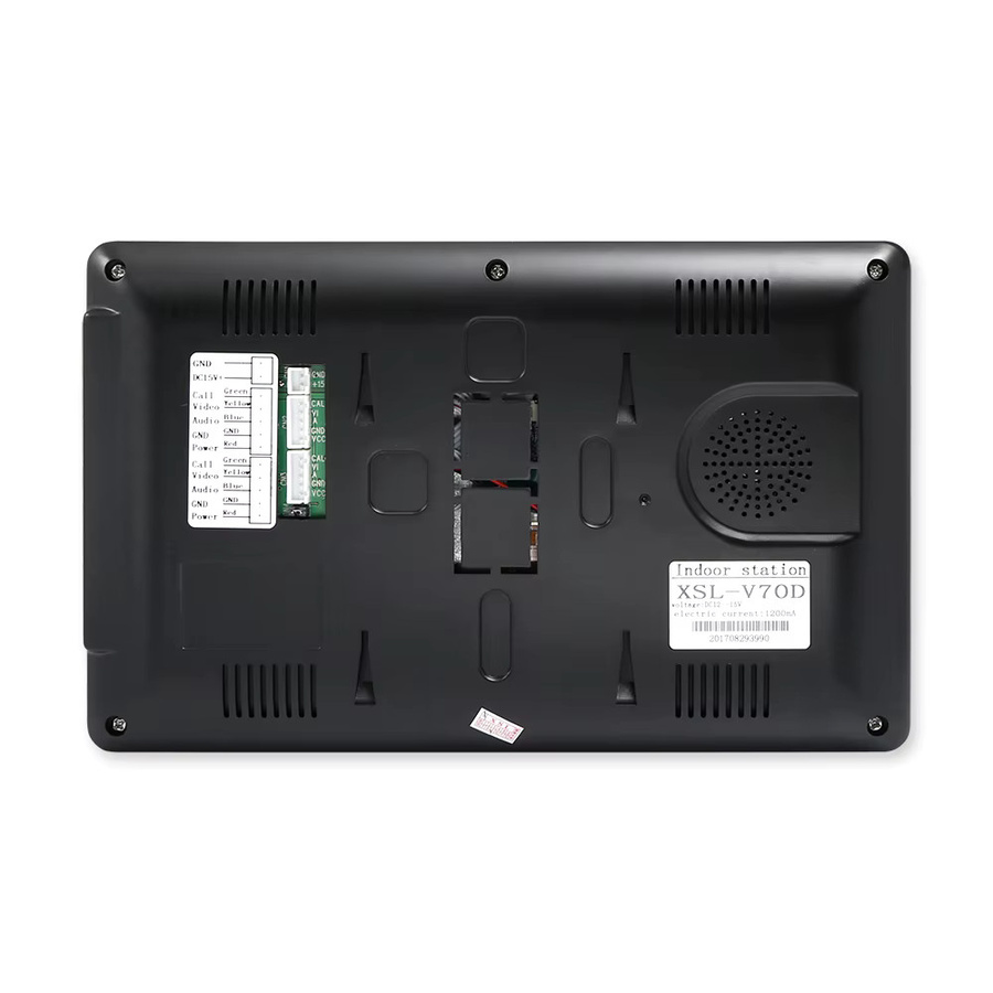 HOMSECUR 7-Zoll-Innenmonitor XM702-B für Video-Türsprechanlagen der XSL HDS-Serie in Schwarz - Bild 2