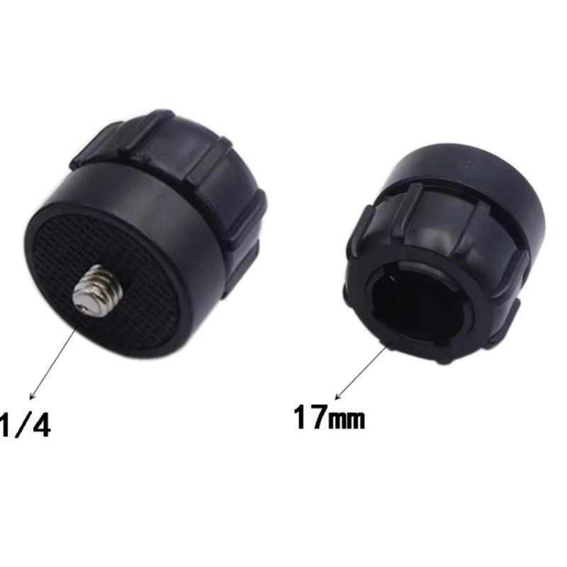 Yesido Gelenkadapter mit 17mm Kugelkopf und 1/4 Zoll Schraube in Schwarz für Telefonhalter, DV-Kameras, Autohalterungen und GPS-Montagen - Bild 3
