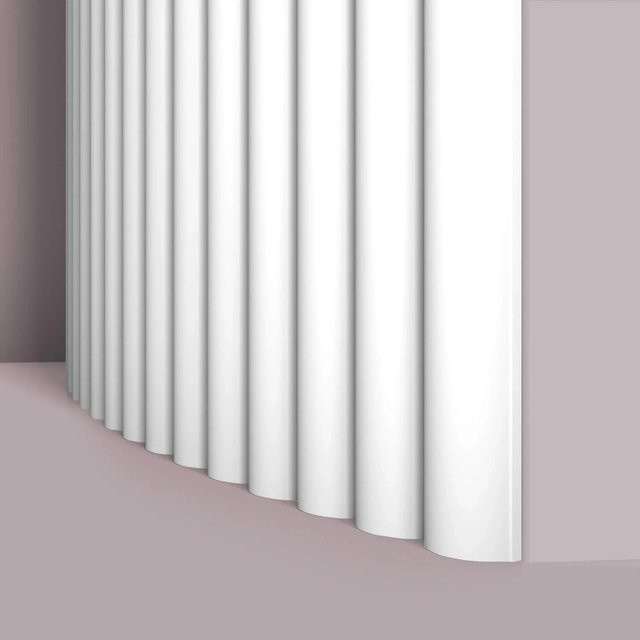 NMC CANELÉ XL FLEX ARSTYL 3D Wandpaneel Wandverkleidung aus Polyurethan, Weiß, B: 29,5 cm, H: 200 cm, T: 2,4 cm - Bild 1