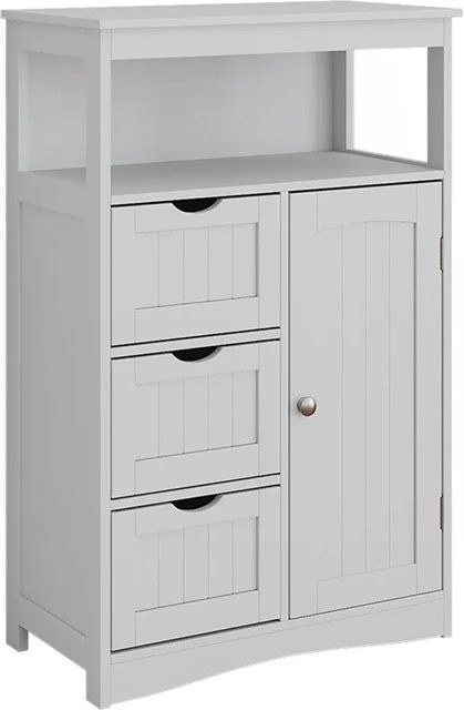 Vicco Midischrank Bianco für das Badezimmer in Weiß mit Schubladen und Türen, B/H: 56 x 86,5 cm - Bild 1