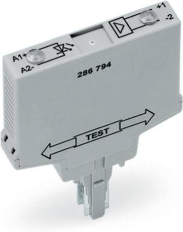 WAGO Optokopplerrelais 286-794 in Grau mit einer maximalen Schaltspannung von 60 V/DC - Bild 1
