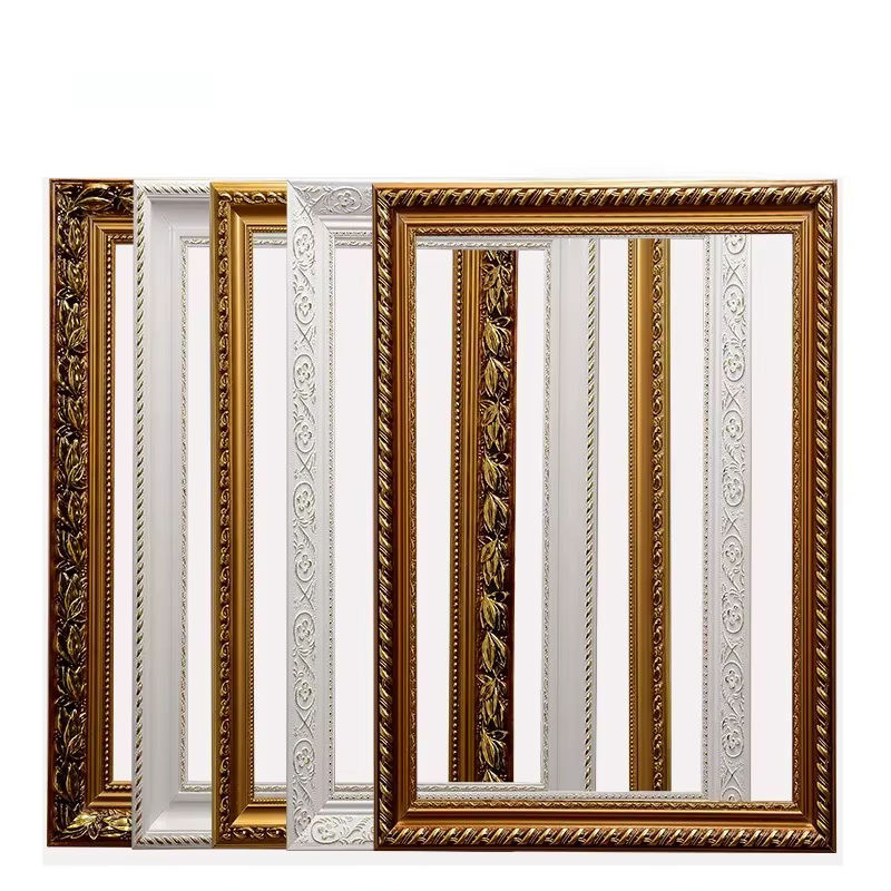 Keepmore Bilderrahmen aus Massivholz im Vintage-Stil mit floralem Design, Rechteckig, B/H: 30 x 40 cm, Farben: Weiß oder Gold - Bild 6