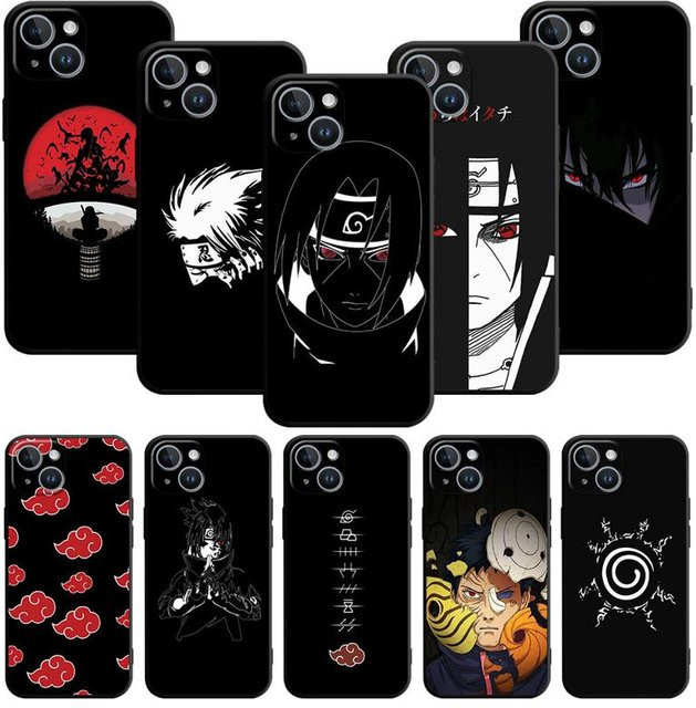 Handyhülle im Naruto Design für Apple iPhone Modelle in Schwarz - Bild 1