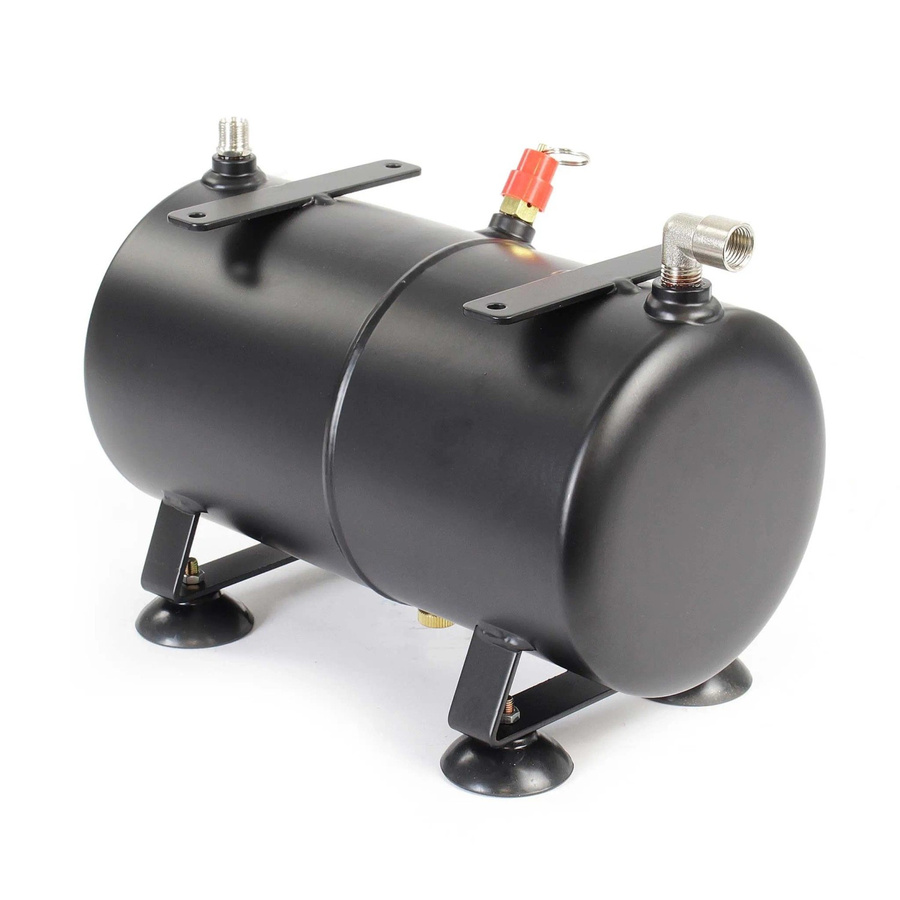 Wiltec Ersatzteil Drucktank für Airbrush Kompressor AS189, 3l, Schwarz - Bild 2