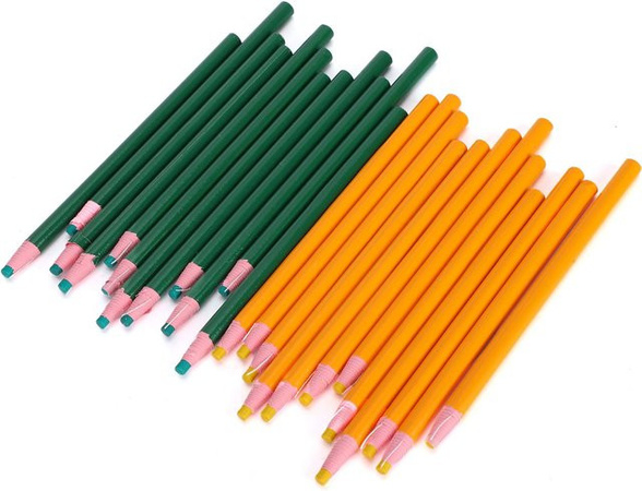 24 Stück Schneiderkreide Stifte in Multicolour von Wosawe outdoor sports zur Markierung von Kleidung, Glas, Keramik und Möbeln