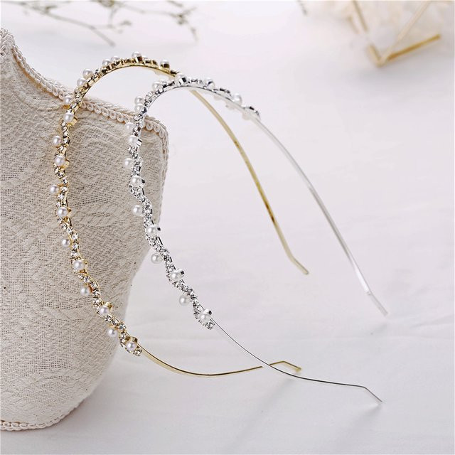 Kinder-Stirnband, Strass-Set mit Perlen - Bild 1