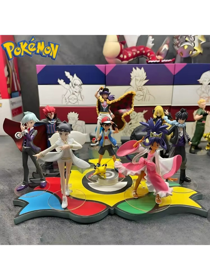 Potdemiel Pokémon Anime-Figur Die Acht Großen Meister, Actionfigur, Kunststoff - Bild 6