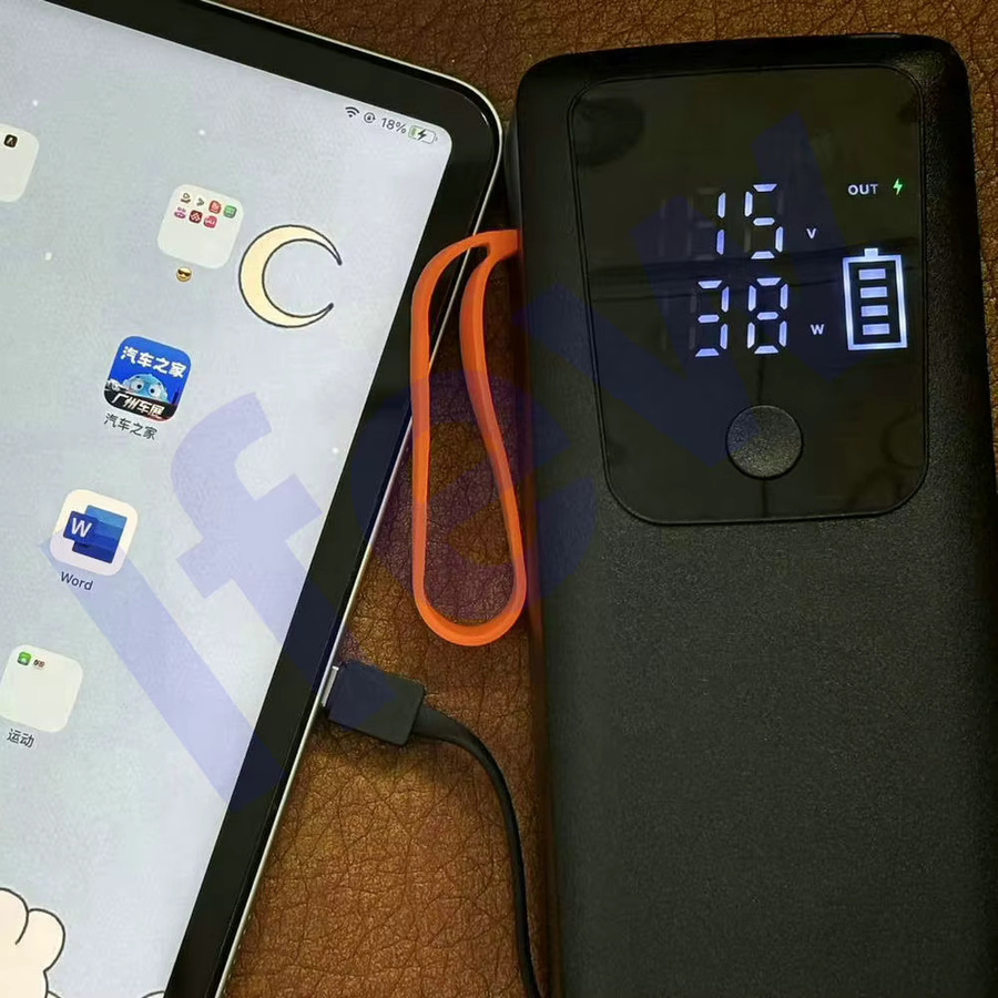 ifew DIY Power Bank Gehäuse für MacBook mit 45 W Ladefunktion und 21700 Batteriehalterung, Schwarz - Bild 4
