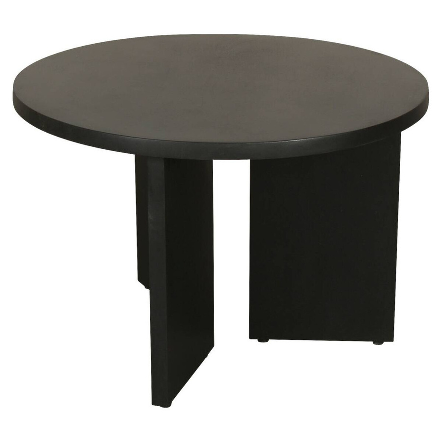 byLIVING Couchtisch ROUND aus Akazienholz, schwarz lackiert, Durchmesser: 60 cm, Höhe: 41 cm - Bild 3