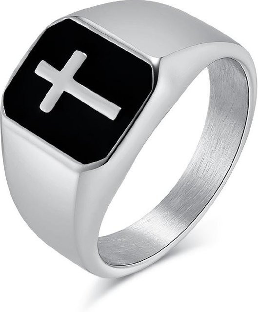 YIRAN Ring Edelstahl, Schwarz, Herren, 12# - Bild 1