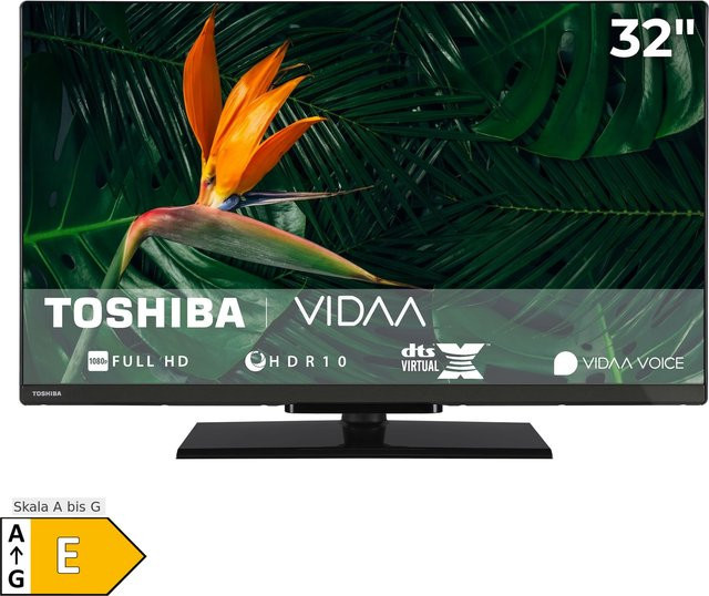 Toshiba 32LV3F63DA Smart TV Full HD HDR VIDAA LED Fernseher 80 cm Schwarz - Bild 2