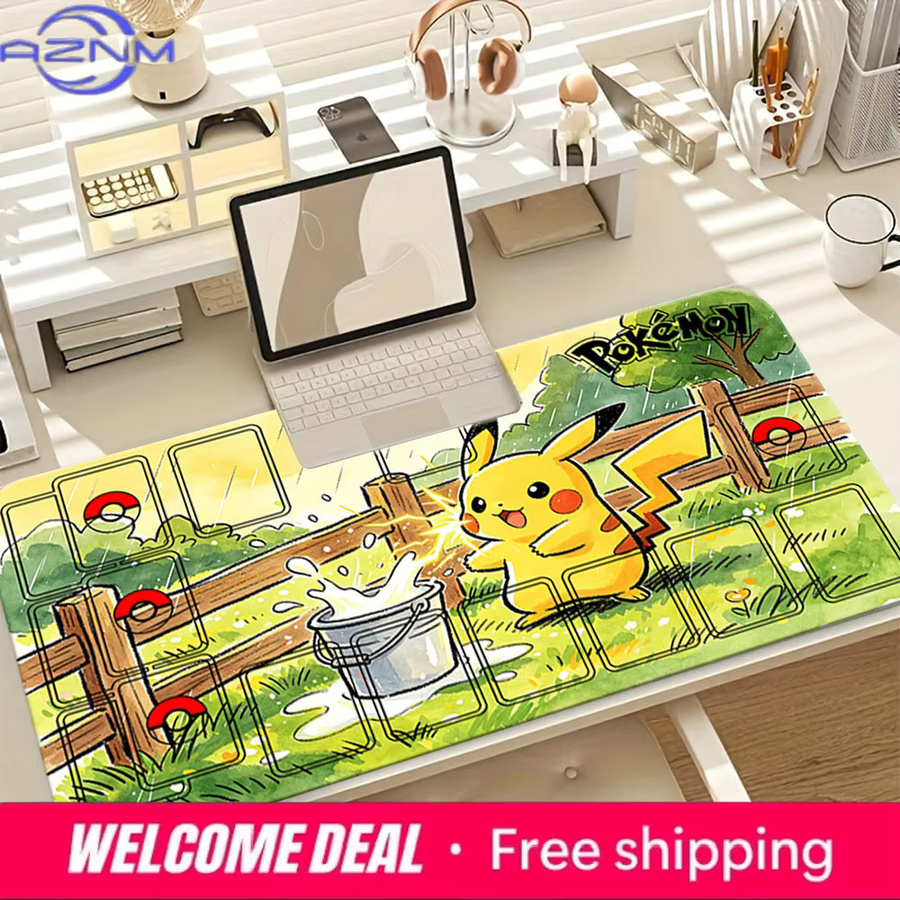 Potdemiel Anime Pokémon Schreibtischunterlage und Gaming-Mauspad in Multicolour - Bild 3