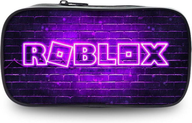 Roblox Federmäppchen von TheDailyPress in Lila aus strapazierfähigem Oxford-Gewebe für Schüler - Bild 1