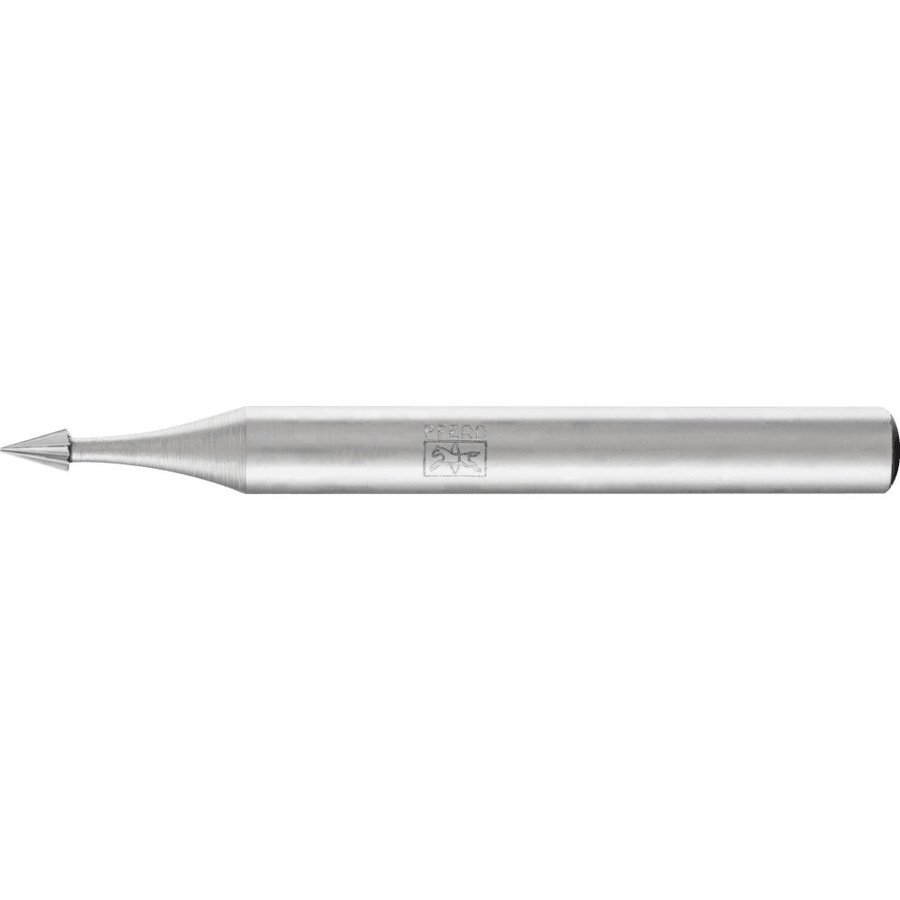PFERD Gravierfrässtift 306 HSS Spitzkegel in Silber, Durchmesser: 3 mm, Schaftdurchmesser: 6 mm, Arbeitslänge: 4,5 mm, Gesamtlänge: 60 mm - Bild 2