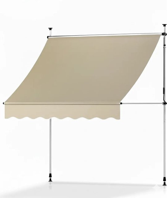 Sol Royal Klemmmarkise SolVision BM3 ohne Bohren in Beige mit Handkurbel, Breite: 400 cm - Bild 1