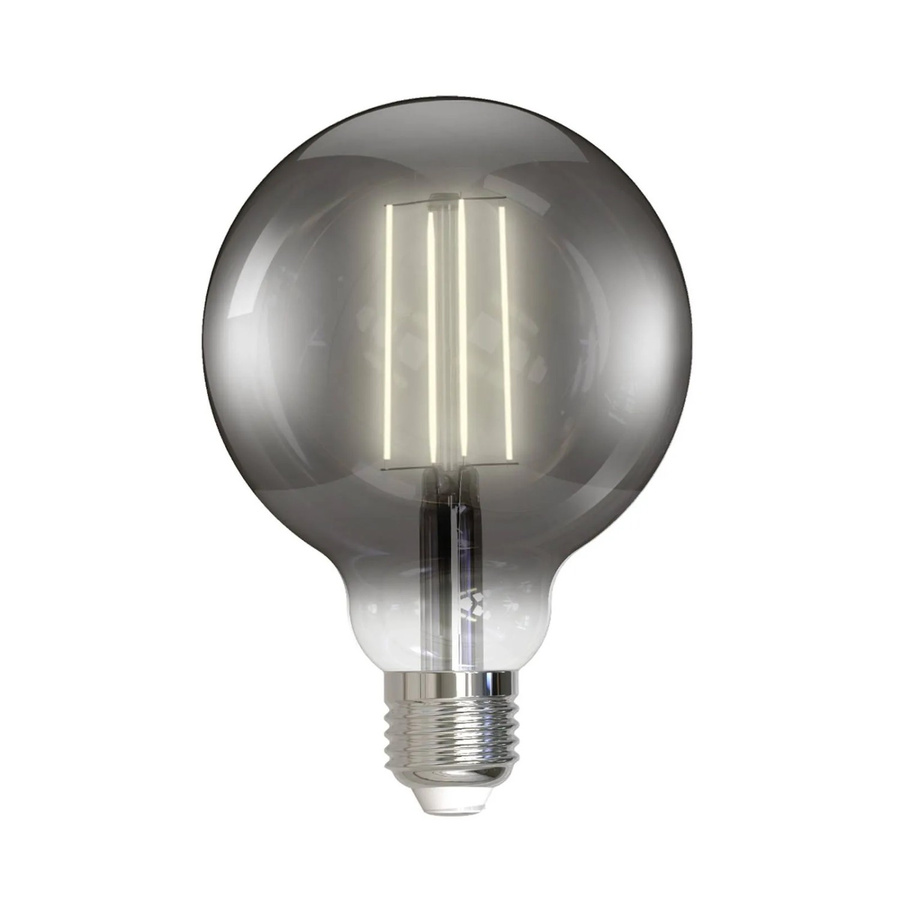 LUUMR Smart LED G95 Glühbirne E27 aus Glas in Grau Transparent, dimmbar, warmweiß, kompatibel mit ZigBee, Tuya und Philips Hue - Bild 2