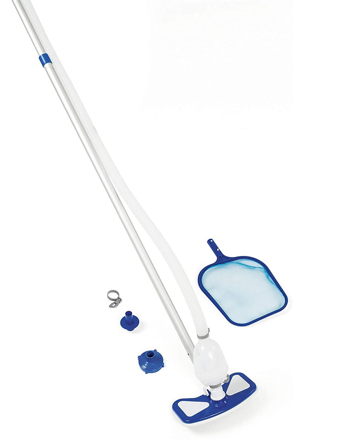 Bestway Pool Reinigungsset mit Vakuum-Sauger und Kescher in Blau - Bild 1