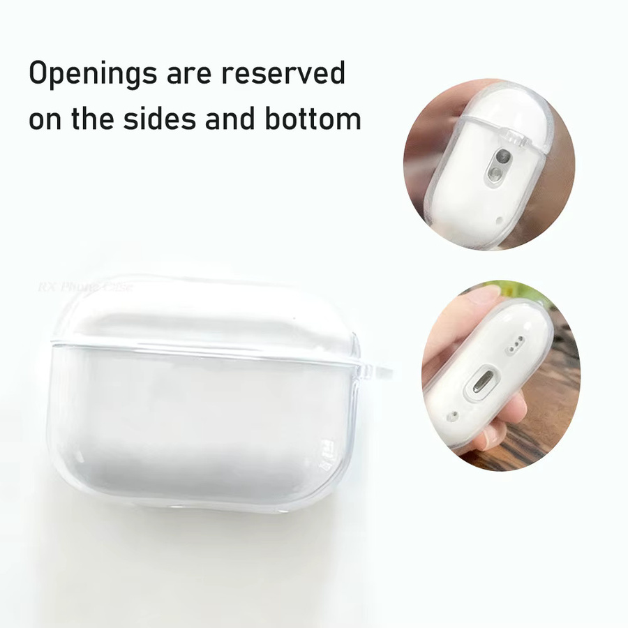 Stoßfeste und transparente TPU-Schutzhülle für Apple AirPods 4, 3, 2, 1 sowie AirPods Pro 1, 2 und 3 - Bild 3