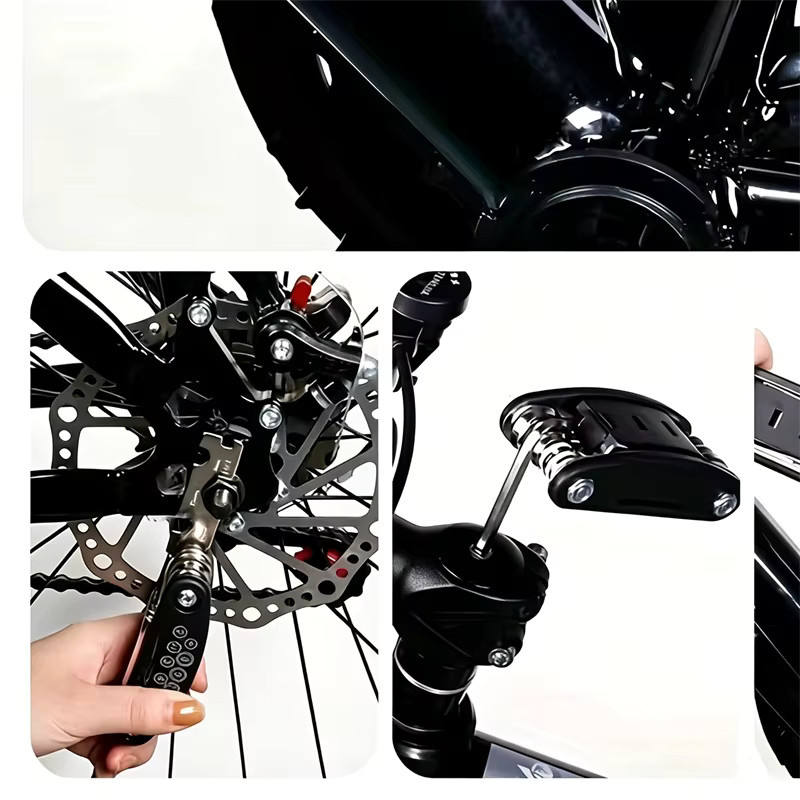 Galacok 16-in-1 Steckschlüsselsatz aus Edelstahl in Silber für Heim- und Autoreparaturen sowie Fahrrad-Handwerkzeuge - Bild 2