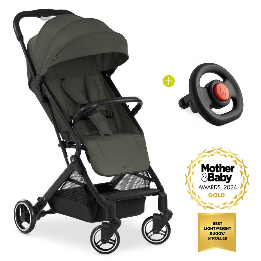 Hauck Reisebuggy und Sportwagen Travel N Care mit Buggy-Lenkrad in Dark Olive Green - Bild 1