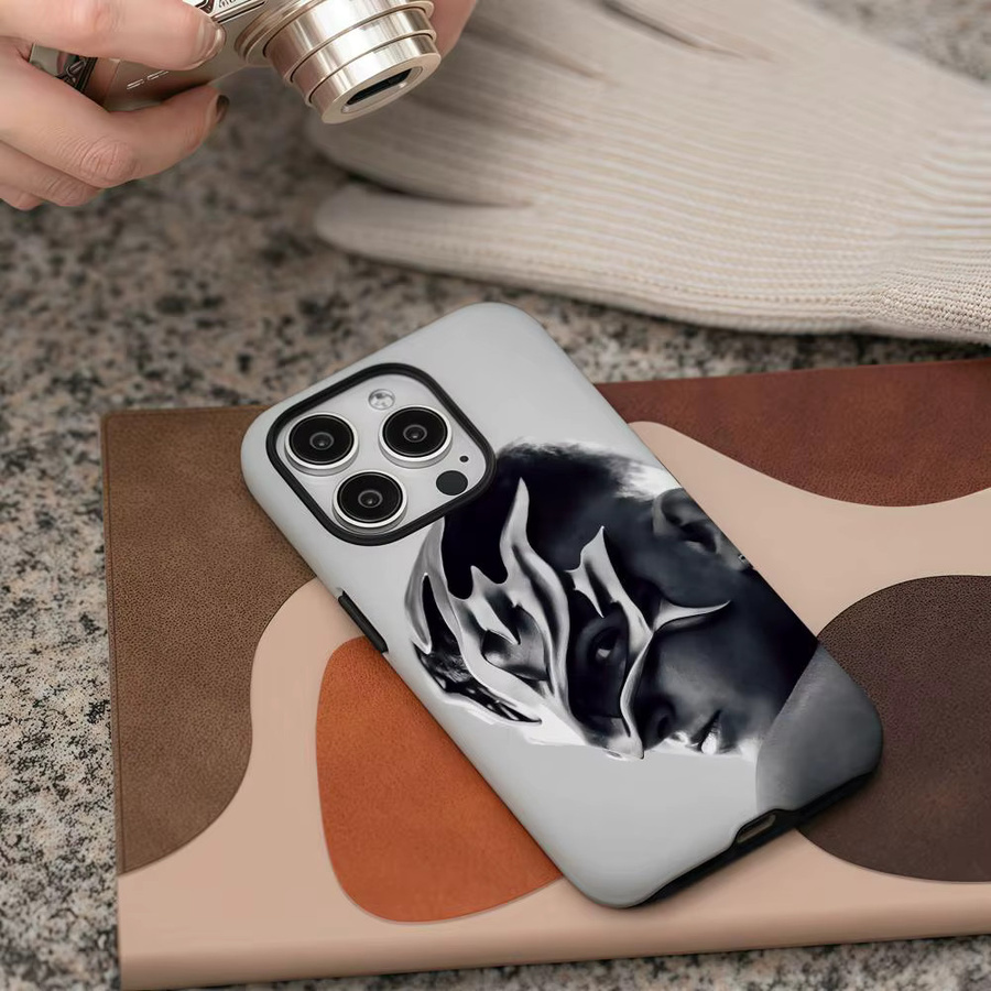 R-Recycelte J San Jorge Handyhülle für iPhone 17 16 15 14 13 12 Pro Max Plus in Weiß mit glänzender HD-Doppelschicht-Flüssighartschale - Bild 6