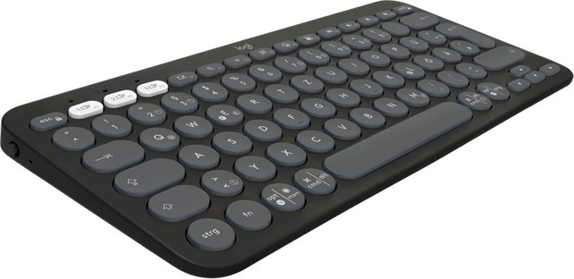 Logitech Pebble Keys 2 K380s Tastatur kabellos Bluetooth in Graphit - Bild 1