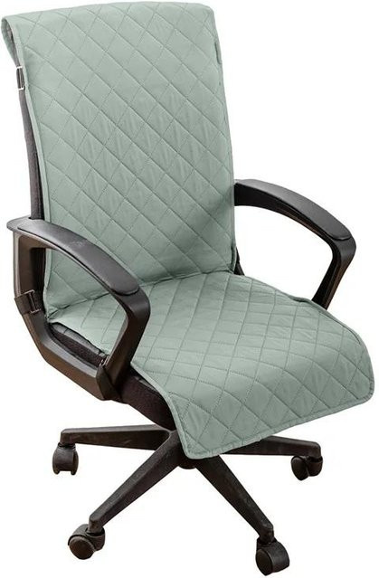 Bestbags Wasserabweisender Stuhlbezug in Grün, Elastischer und Schmutzabweisender Sitzbezug für Sessel und Bürostühle, Größe M - Bild 1