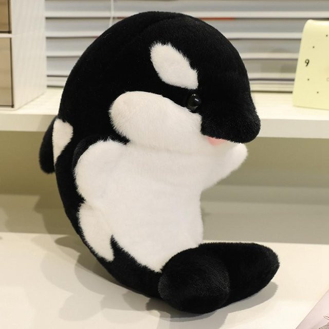 Orca Plüschtier, Kissen, schwarz, 35cm - Bild 1