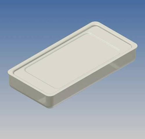 TEKO 434.15 Universal-Gehäuse aus Stahl in Weiß, B/T/H: 63,5 x 31,5 x 9,5 cm - Bild 1