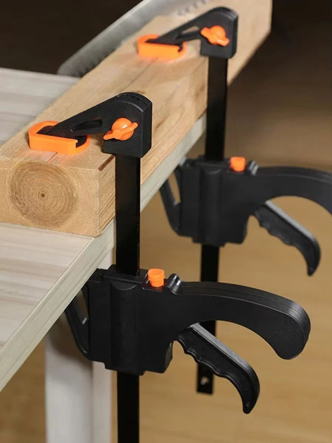 STONEGO F-Clip Schnellspanner aus Nylon für Holzbearbeitung und Metallbefestigung, Breite: 10,2 cm - Bild 7