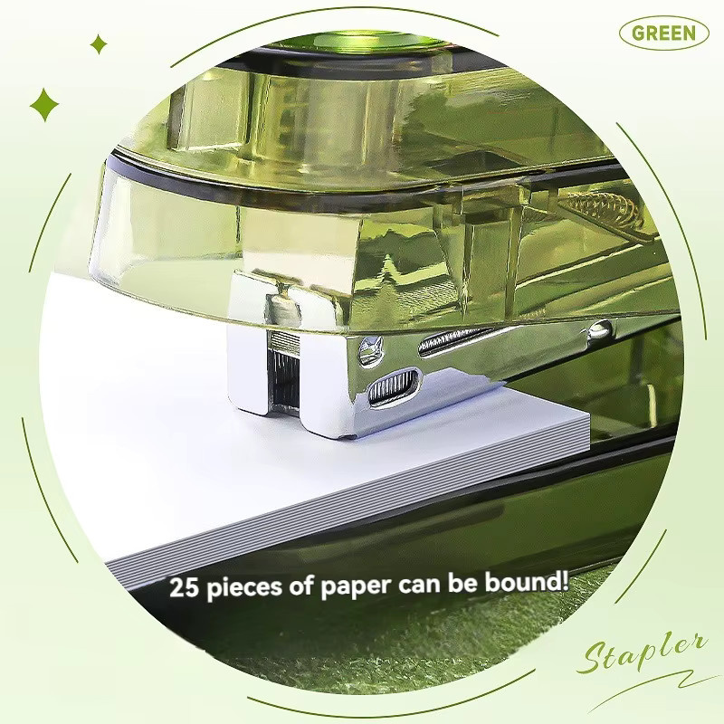 Multifunktionaler Long Arm Hefter aus transparentem Acryl mit 360 Grad Drehung für Schule und Büro - Bild 3